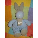 TARTINE ET CHOCOLAT DOUDOU LAPIN BLEU ECHARPE 30 CM