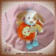 DOUDOU ET COMPAGNIE SOS CHIEN BLANC CAPE ORANGE ARBRE