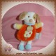 DOUDOU ET COMPAGNIE SOS CHIEN BLANC CAPE ORANGE ARBRE