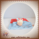 DOU KIDOU DOUDOU GIRAFE VACHE PLATE BLEU ROUGE COEUR DOUKIDOU SOS