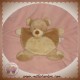 NICOTOY SOS DOUDOU OURS PLAT BEIGE VENTRE ECRU 