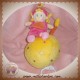 MOTS D'ENFANTS DOUDOU POUPEE LUTIN ROSE MUSICAL BALLE JAUNE