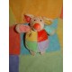 DIVERS DOUDOU PELUCHE SOURIS MAUVE VERT JAUNE ROUGE