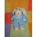 CMP SOS DOUDOU LAPIN CHIEN BLANC HABIT BLEU RAYE