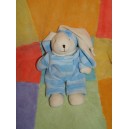 CMP SOS DOUDOU LAPIN CHIEN BLANC HABIT BLEU RAYE