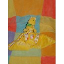 M DOUDOU GIRAFE DRAGON JAUNE MOUCHOIR ANNEAU DENTITION