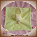 TEX DOUDOU LAPIN PLAT VERT ECHARPE RAYEE SOS