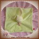 TEX SOS DOUDOU LAPIN PLAT VERT ECHARPE RAYEE