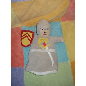 CMP SOS DOUDOU CHEVALIER MARIONNETTE GRIS JAUNE EPEE