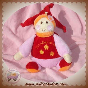 CMP SOS DOUDOU LUTIN POUPEE BOULE ROUGE ROSE UN REVE DE BEBE