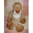 NICOTOY SOS DOUDOU PELUCHE LION BEIGE MARRON ECRU 38 CM