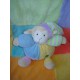 CMP DOUDOU PELUCHE SINGE MOUTON BOULE BLEU JAUNE MAUVE BONNET