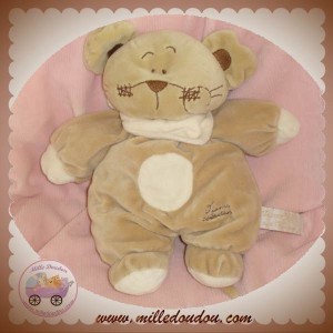 TIAMO TI AMO DOUDOU SOURIS OURS BEIGE ECRU HOCHET SOS