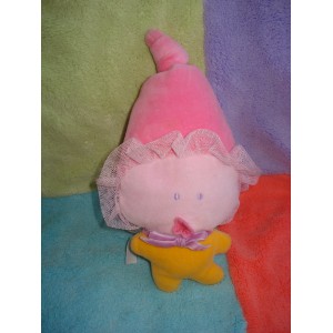 COROLLE DOUDOU LUTIN POUPEE ROSE CORPS JAUNE FLEUR HOCHET