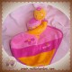 BABYSUN DOUDOU COCCINELLE HOCHET ROSE ORANGE MOUCHOIR BABY SUN