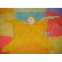 KEPLIN DOUDOU LUTIN FILLE EPONGE PLAT JAUNE BLANC