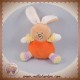 NOUNOURS SOS DOUDOU LAPIN BEIGE CORPS ORANGE DENT JAUNE