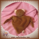 FAMILI DOUDOU OURS PLAT TRIANGLE MARRON NOEUD