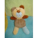 KIABI SOS DOUDOU OURS BEIGE MARRON BLEU POUET POUET