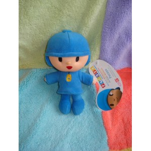 BANDAI DOUDOU PELUCHE GARCON POCOYO BLEU NEUF