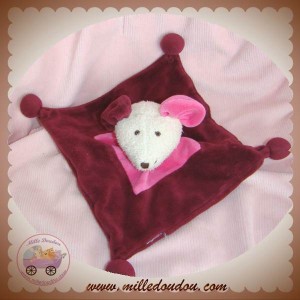 MGM DOUDOU SOURIS PLATE ROSE VIOLET FUSHIA SOS