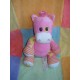 ANIMAL ALLEY DOUDOU PELUCHE GIRAFE ROSE ET JAUNE SOLEIL