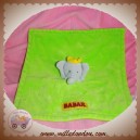 LANSAY SOS DOUDOU ELEPHANT BABAR PLAT VERT