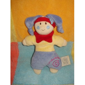 CMP DOUDOU PELUCHE LUTIN HOCHET JAUNE BLEU  UN REVE DE BEBE