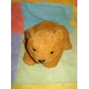 NICOTOY DOUDOU PELUCHE OURS ALLONGE MARRON