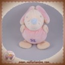 AJENA SOS DOUDOU SOURIS ROSE ECRU FLEUR HOCHET