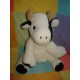 NOUKIE'S DOUDOU PELUCHE VACHE BLANCHE ET NOIR