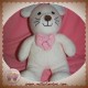 LUMINOU SOS DOUDOU SOURIS ROSE NOEUD PAPILLON JEMINI