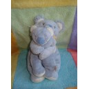 NOUKIE'S SOS DOUDOU KOALA CUBY BLEU FOULARD JAUNE + BEBE 