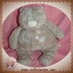 NOUKIE'S DOUDOU OURS GRIS FLUORESCENT NOUKY LUNE ETOILE SOS