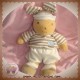 TAKINOU SOS DOUDOU LAPIN BEIGE SHORT ECRU POISSON BLEU 