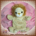 HISTOIRE D'OURS DOUDOU LION MARRON MARIONNETTE SOS