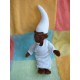 GIPSY DOUDOU PELUCHE GRAND PERE KIRIKOU ROBE BLANCHE BARBE