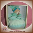 DOUDOU ET COMPAGNIE SOS OURS FLEUR VERT PETIT 