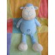 LE PETIT NOUVEAU AU BONHEUR DE VIVRE DOUDOU MOUTON BLEU ECRU SPI