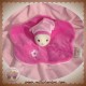 CMP DOUDOU PELUCHE LUTIN POUPEE PLAT FLEUR ROSE CLAIR FONCE 