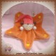 NICOTOY DOUDOU POUPEE LUTIN FILLE ETOILE ORANGE PLAT SOS