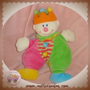 JOLLYBABY DOUDOU PRINCE ROI VERT ROSE POUET POUET SOS