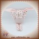 VERTBAUDET DOUDOU LAPIN ROSE POIS RAYURES SOS