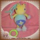 BABYSUN SOS DOUDOU GRENOUILLE VERTE BLEU FLEUR MUSICAL