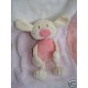 BABYSUN DOUDOU PELUCHE LAPIN CHIEN ECRU ROSE BABY SUN