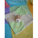 MAXITA DOUDOU VACHE GIRAFE BEIGE CORPS PLAT VERT ECRU 