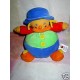 BABY CLUB C&A DOUDOU PELUCHE LUTIN GARCON BLEU VERT HOCHET