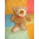 SIGIKID DOUDOU PELUCHE OURS MARRON FOULARD ROUGE 37048