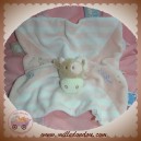 NOUKIE'S SOS DOUDOU VACHE LOLA PLATE ROSE ECRU ETIQUETTE CONFETTI