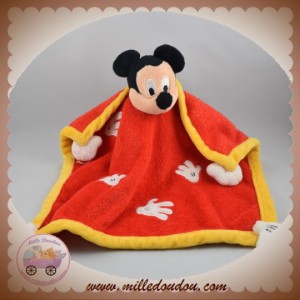 DISNEY SOS DOUDOU MICKEY PLAT ROUGE MAINS DISNEYLAND